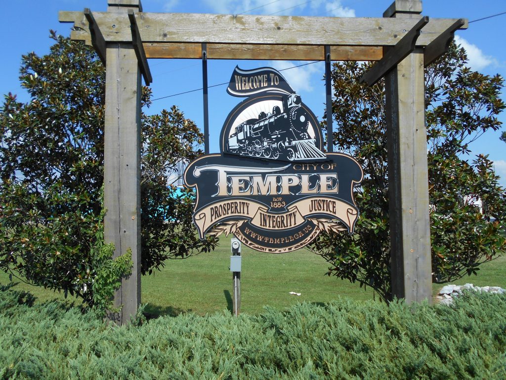 City Of Temple Sign