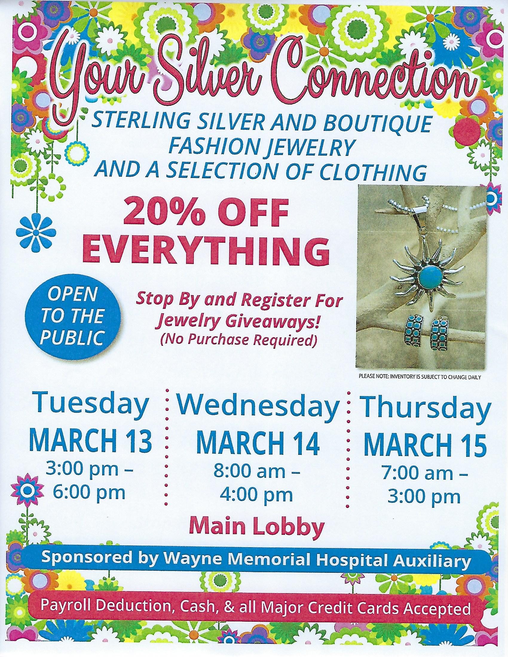 Your Silver Connection Coming to Wayne Memorial Hospital Lobby For ...