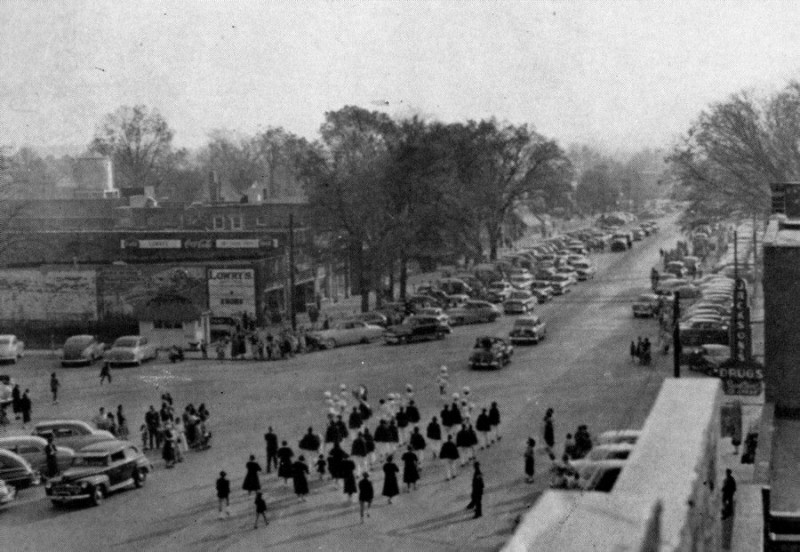 Parade through downtown Summerville circa 1950,