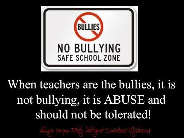 teachers as bullies