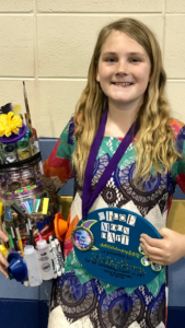 Blakely Brown of Nevils Elementary. Recipient of the Chloe Moon Dart Art Scholarship