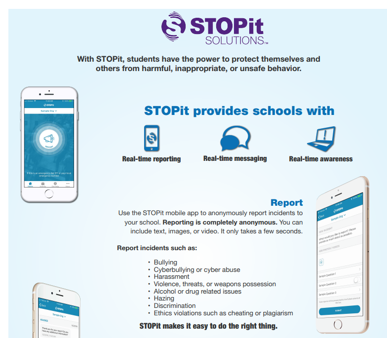 Stop It App Report generatles