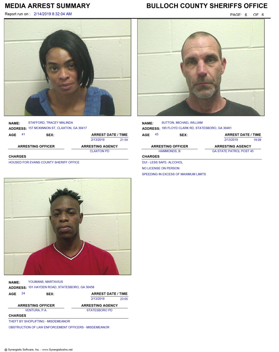 Leon county daily booking report picture