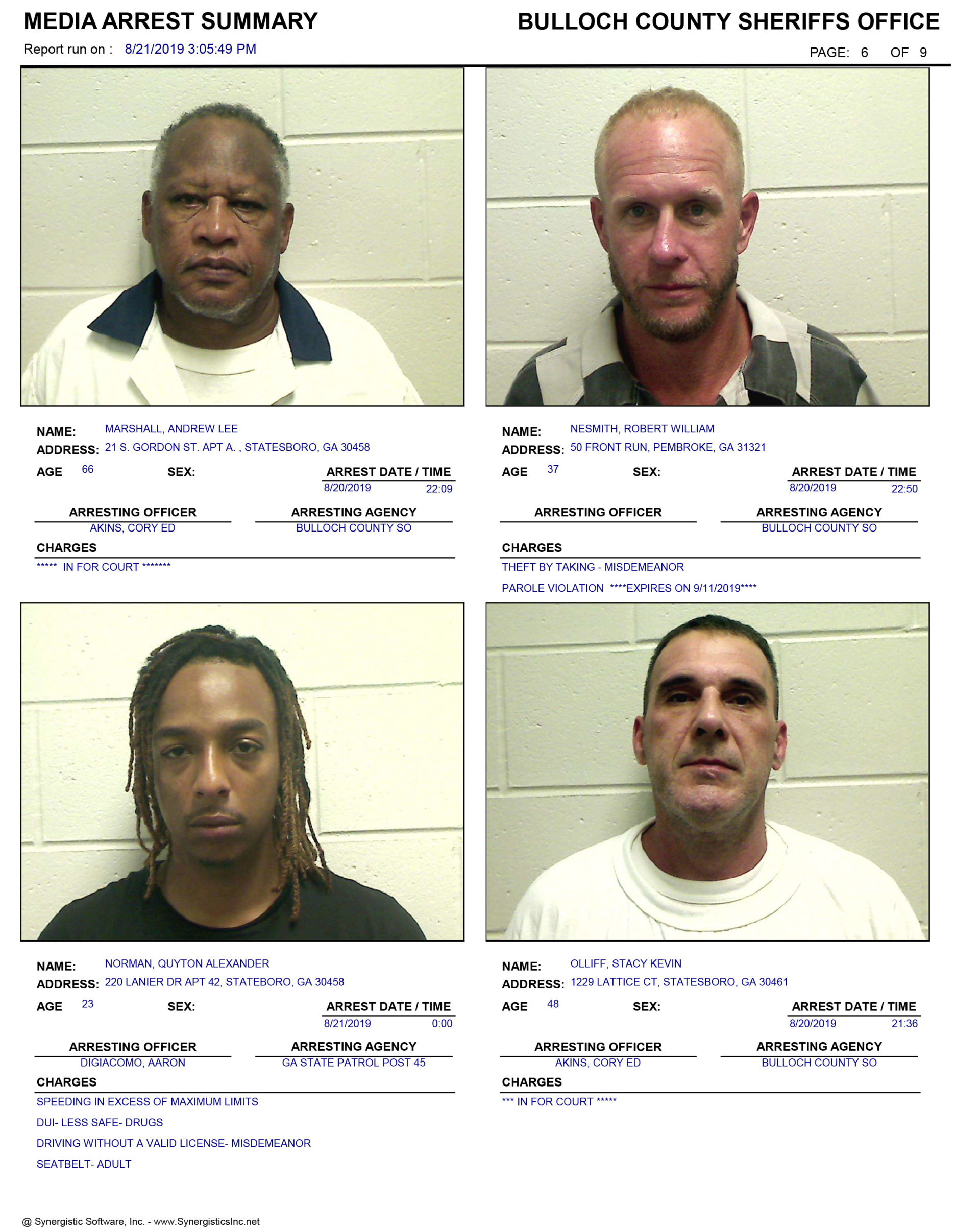 Gadsden County Booking Report - 3gcerzg