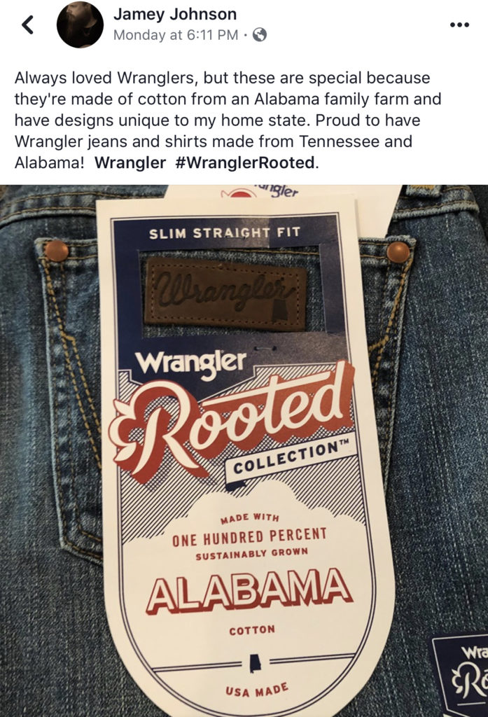 wrangler jeans made