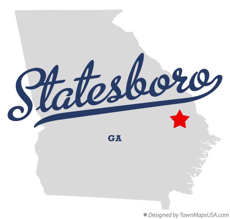 Map Of Georgia Statesboro - Dianna Mehetabel