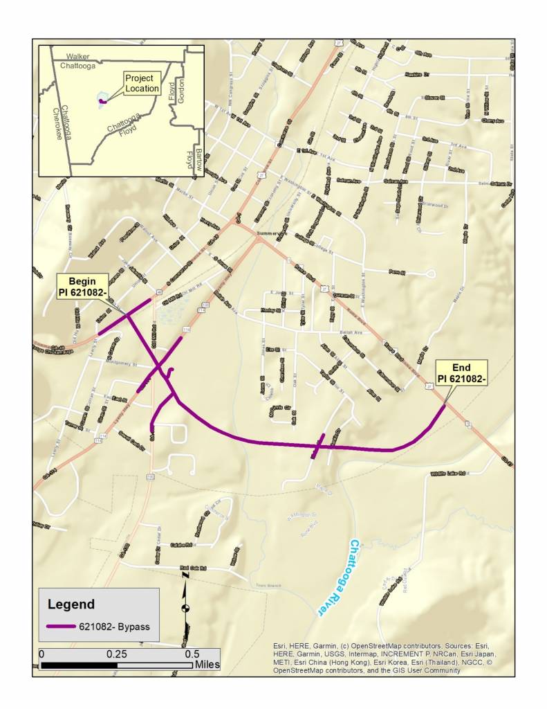 GDOT Seeks Feedback on Proposed Summerville Bypass - AllOnGeorgia