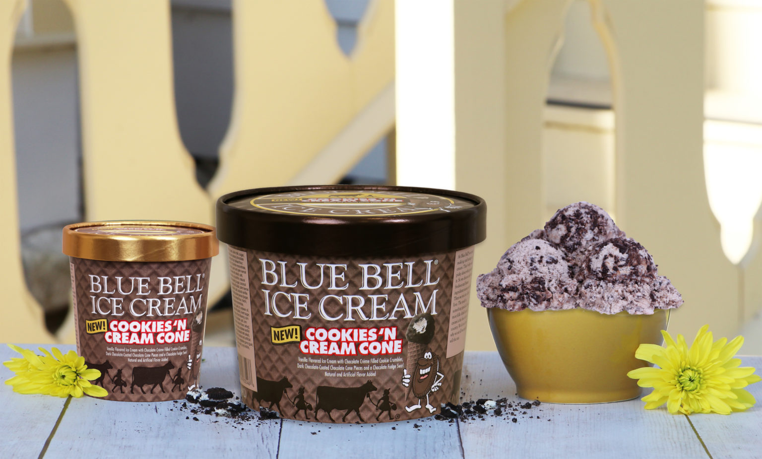 Blue Bell Cookies n Cream Cone
