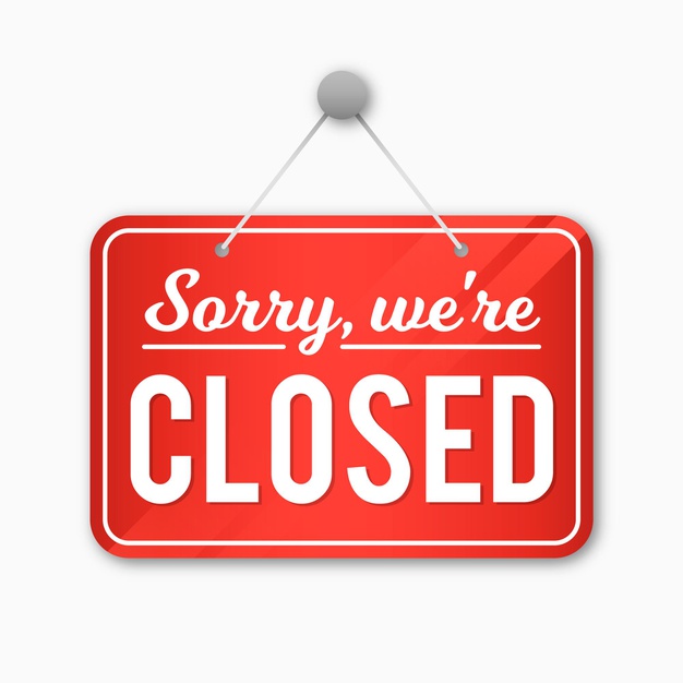 red-gradient-sorry-we-are-closed-signboard_23-2148832500