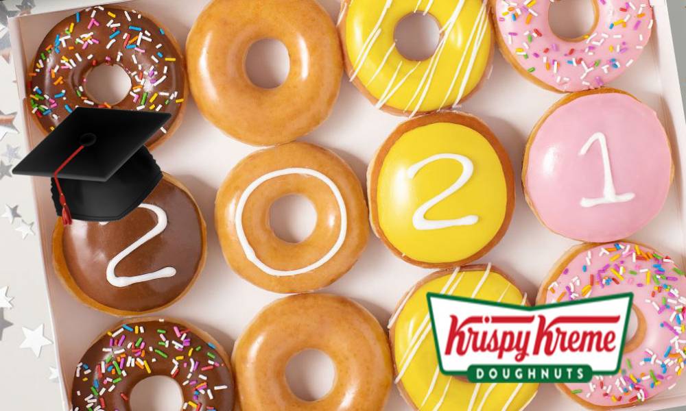 2021 Graduating Seniors Get FREE Krispy Kreme Donuts on May 13