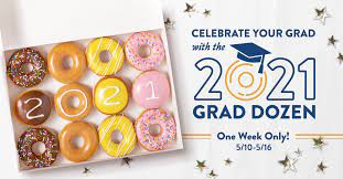 krispy kreme graduate dozen doughnuts 2021