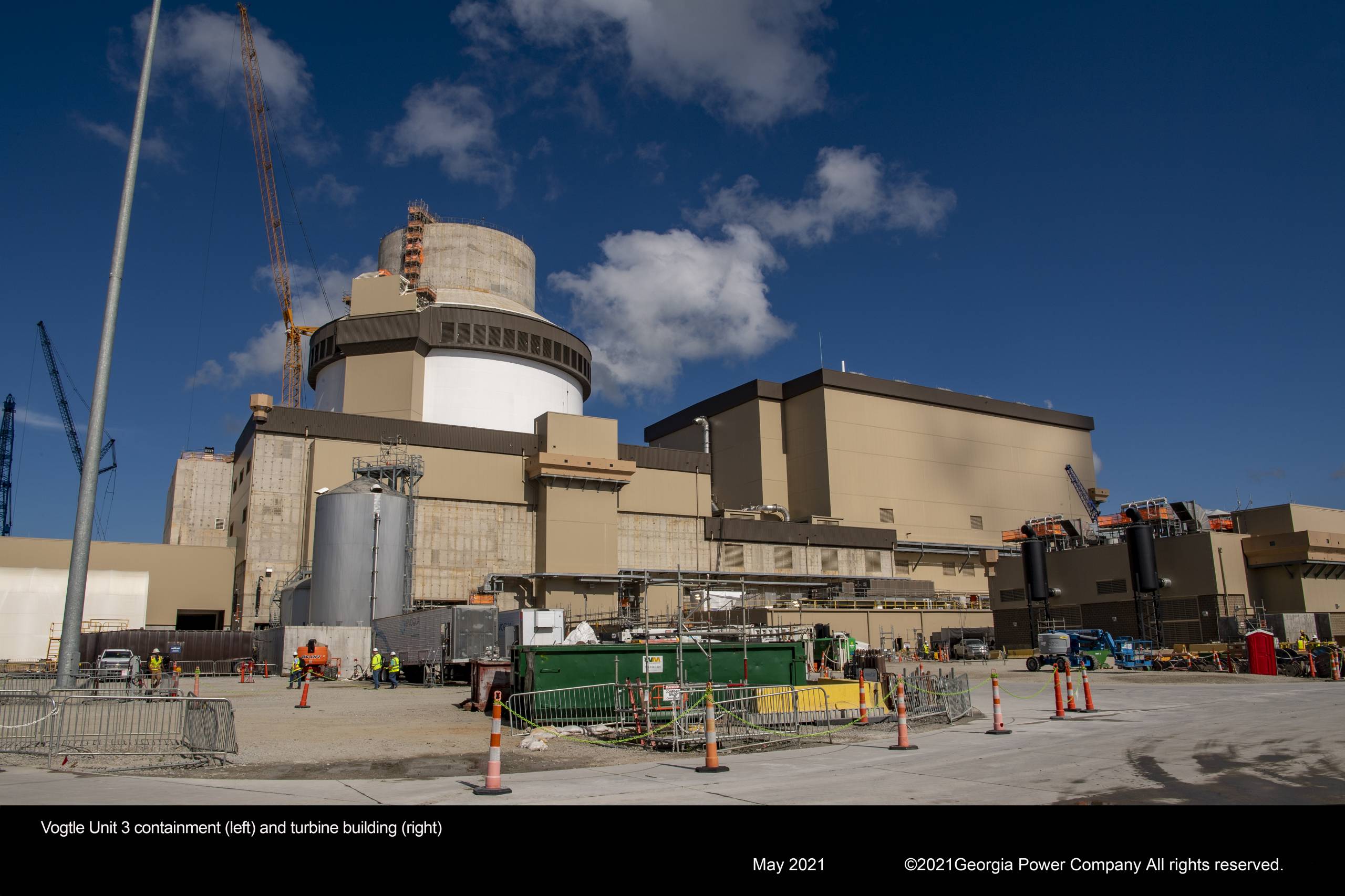 vogtle unit 3 and turbine building ga power may 2021