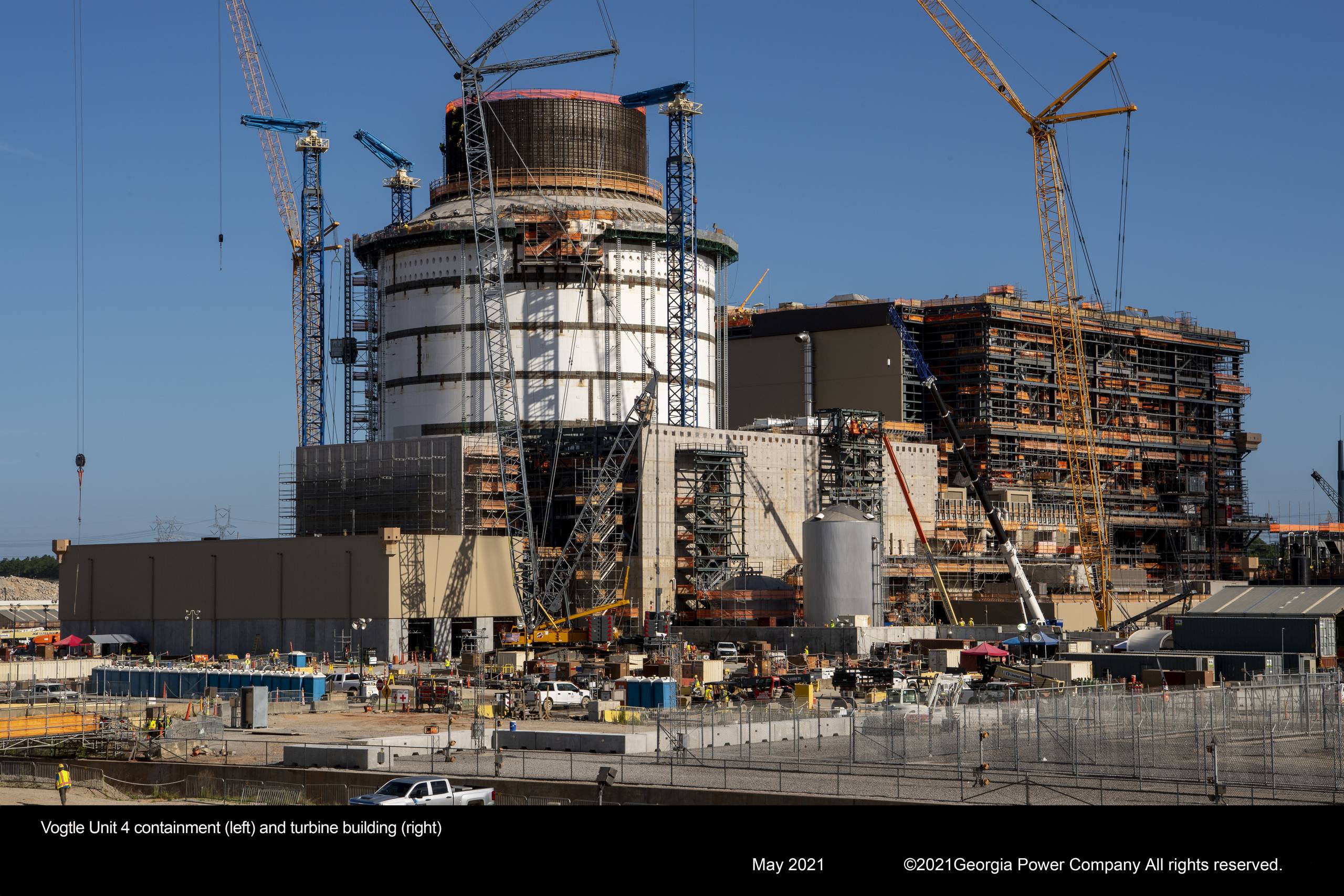vogtle unit 4 and turbine building ga power may 2021