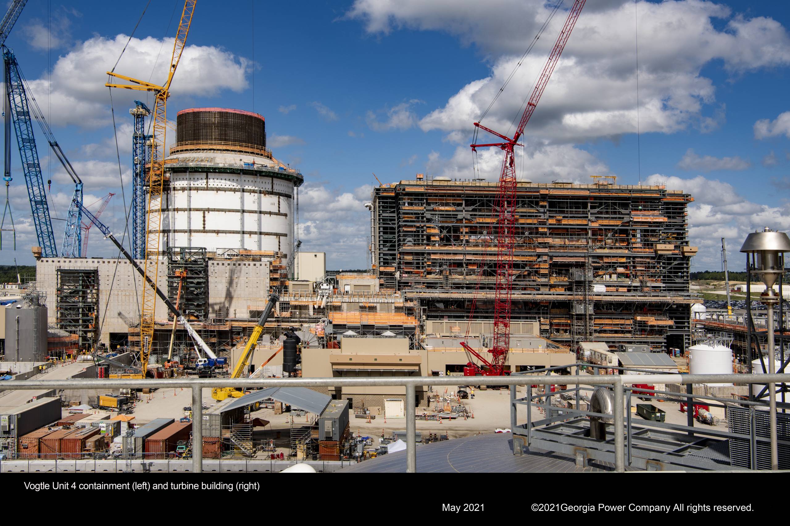 vogtle unit 4 containment and turbine building ga power may 2021