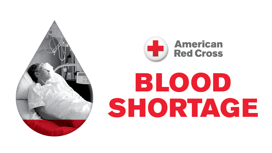 red cross blood drive blood shortage july 2021