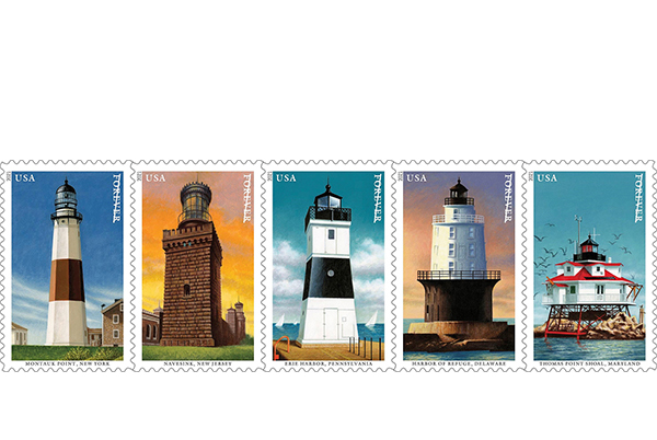 mid-atlantic-lighthouses stamps usps