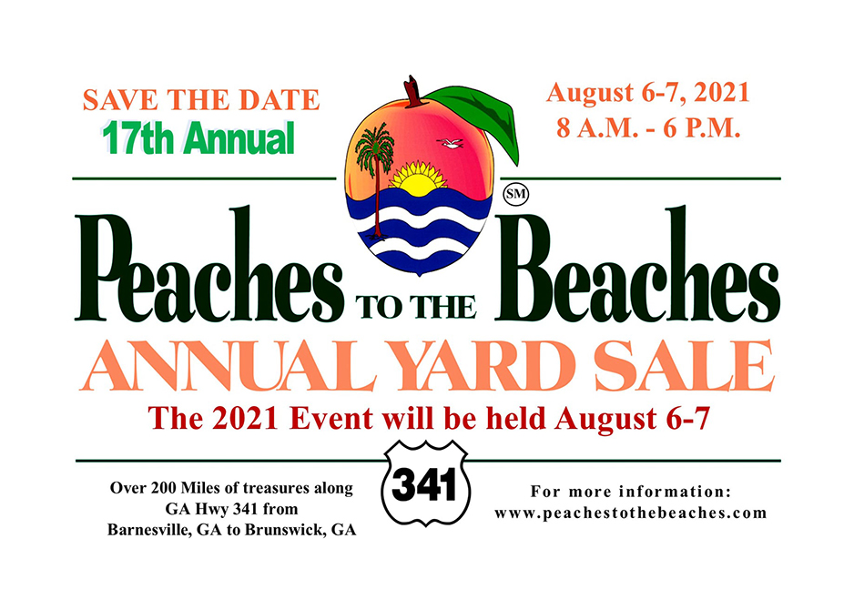 peaches to beaches yard sale 2021