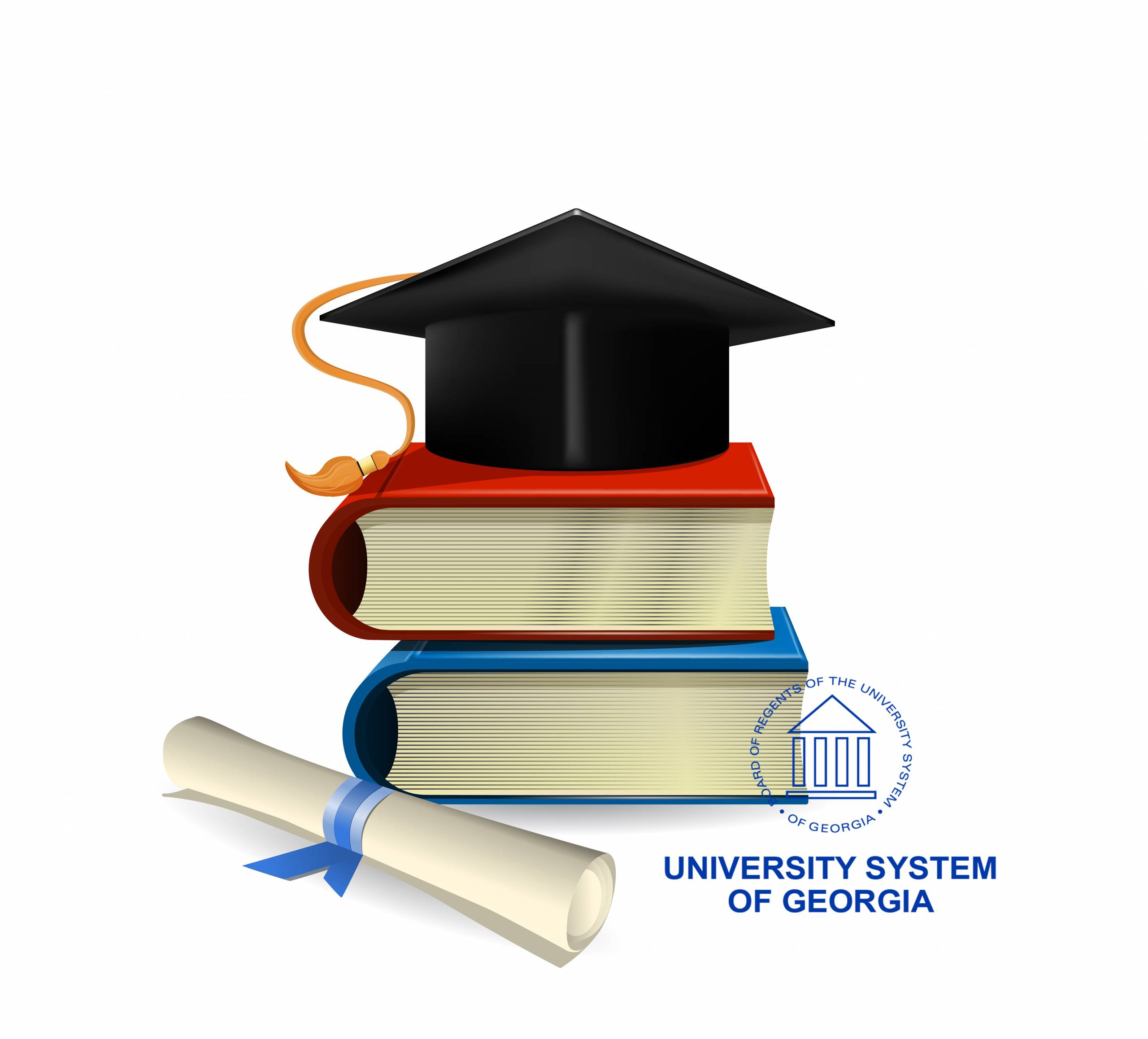 usg Graduation cap, diploma and books