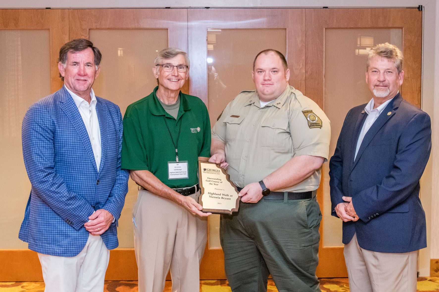Mark Williams, Bill Schuster, Todd Gibson and Jeff Cown ga state parks
