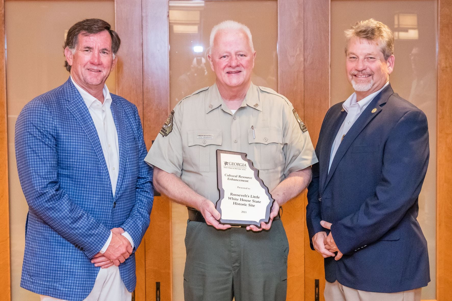 Mark Williams, Robin Glass and Jeff Cown ga state parks