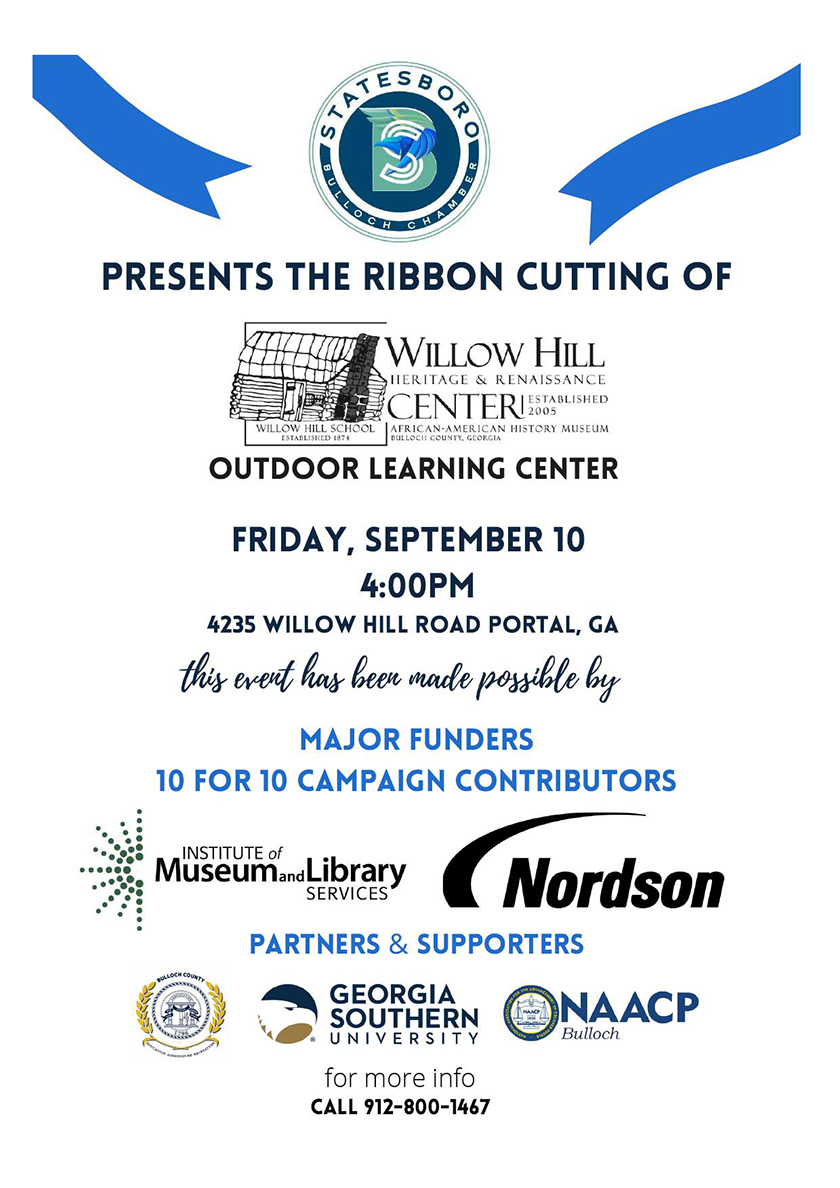 willow hill outdoor center portal ribbon cutting sept 2021 flyer