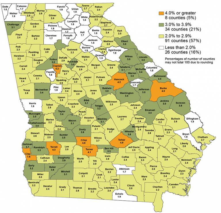 Dept of Labor: All GA Regional Commissions See a Drop in Unemployment ...