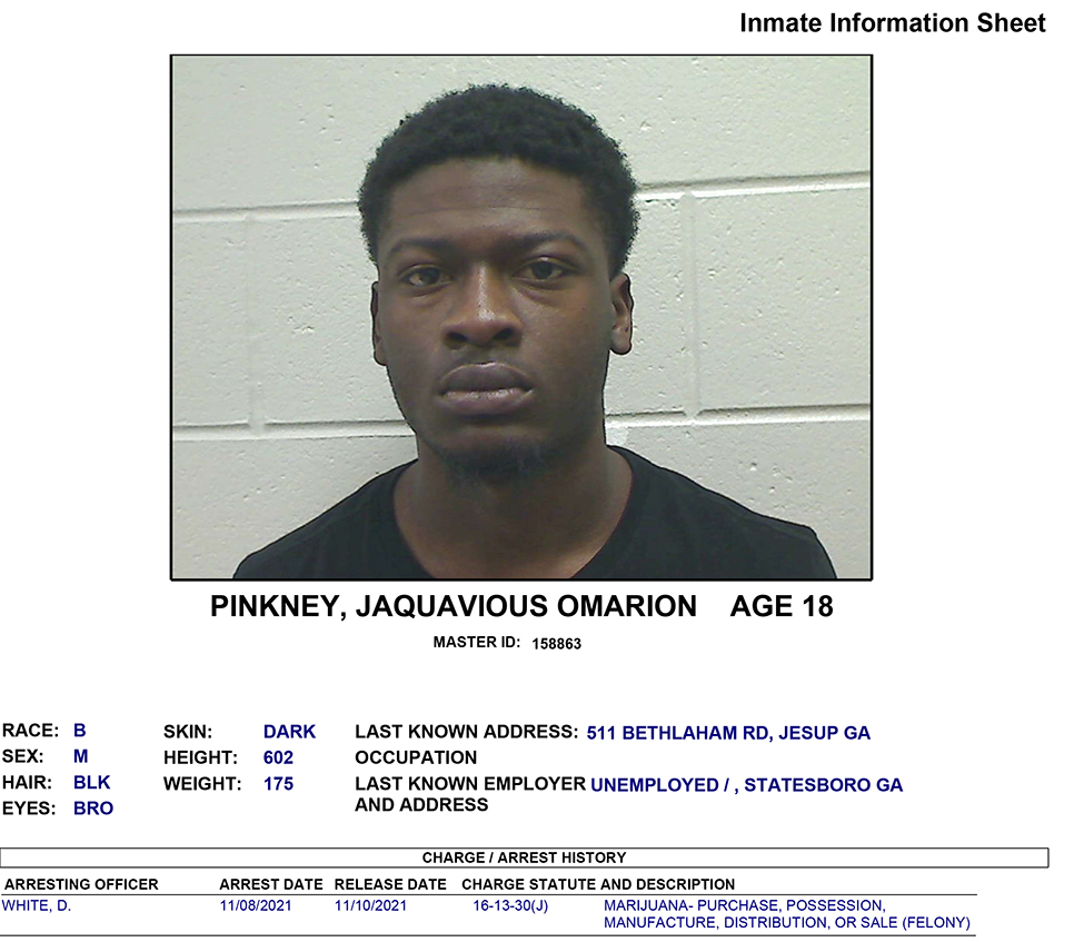JAQUAVIOUS PNKNEY charges spd