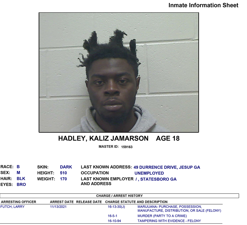 KALIZ HADLEY charges spd