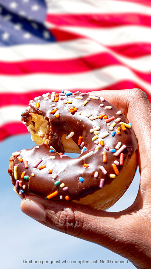 Dunkin' A Small Thanks for a Huge Service, Free Donut on Veterans Day