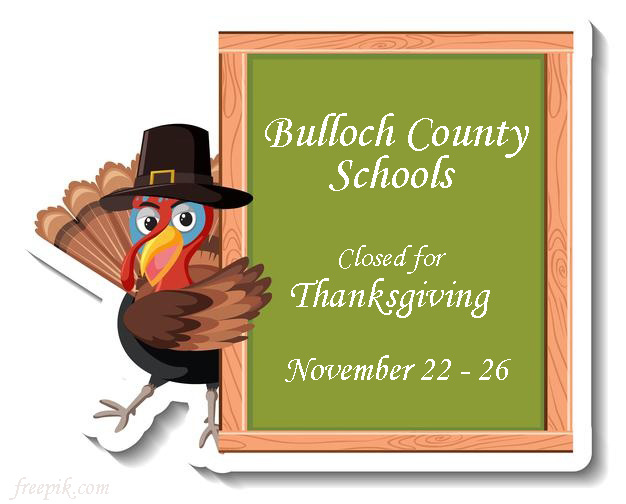 bulloch schools thanksgiving
