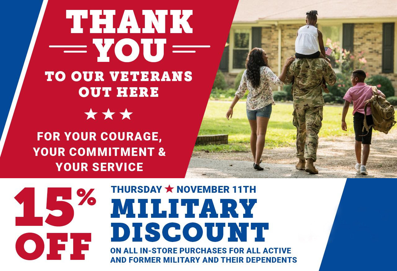 Military discount outlet