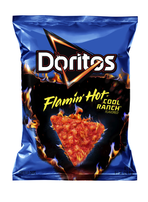 NEW DORITOS FLAMIN HOT COOL RANCH FLAVOR REVIEW 