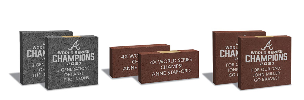atlanta braves world series bricks
