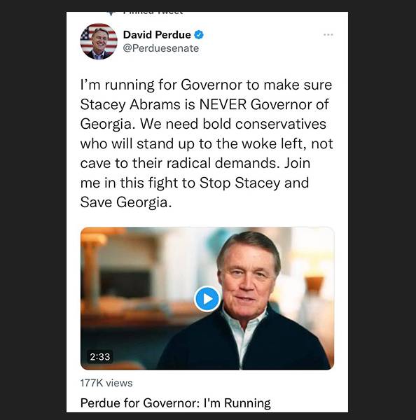 David Perdue Announces Run for Governor in 2022 - AllOnGeorgia