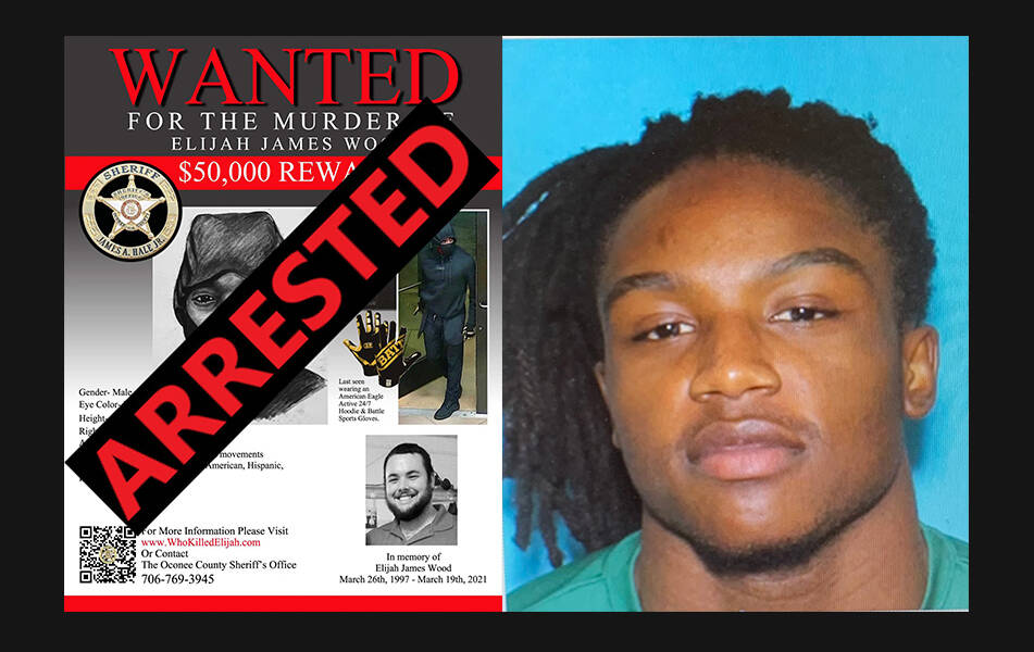 Oconee County: Elijah James Wood's Murder Suspect Arrested - AllOnGeorgia