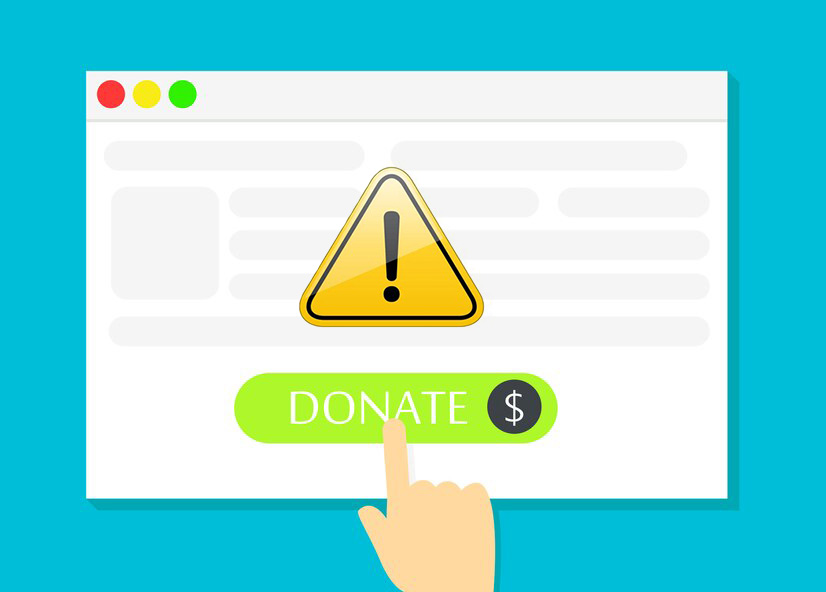 beware of donation scam