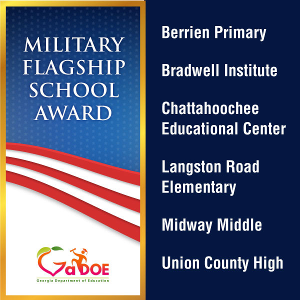 ga doe military flagship school awards 2022