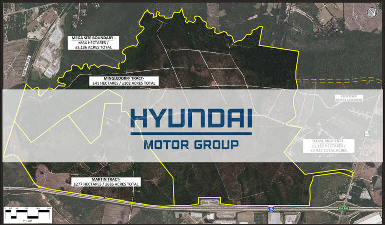 Hyundai Motor to Invest $5.54 Billion in Bryan County Megasite, First ...