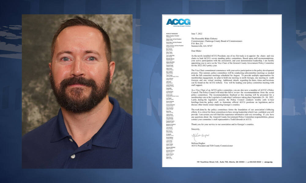 Elsberry appointed Vice Chair of the General County Government Policy Committee