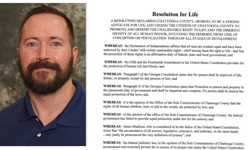 Commissioner Elsberry to sign Right to Life Resolution
