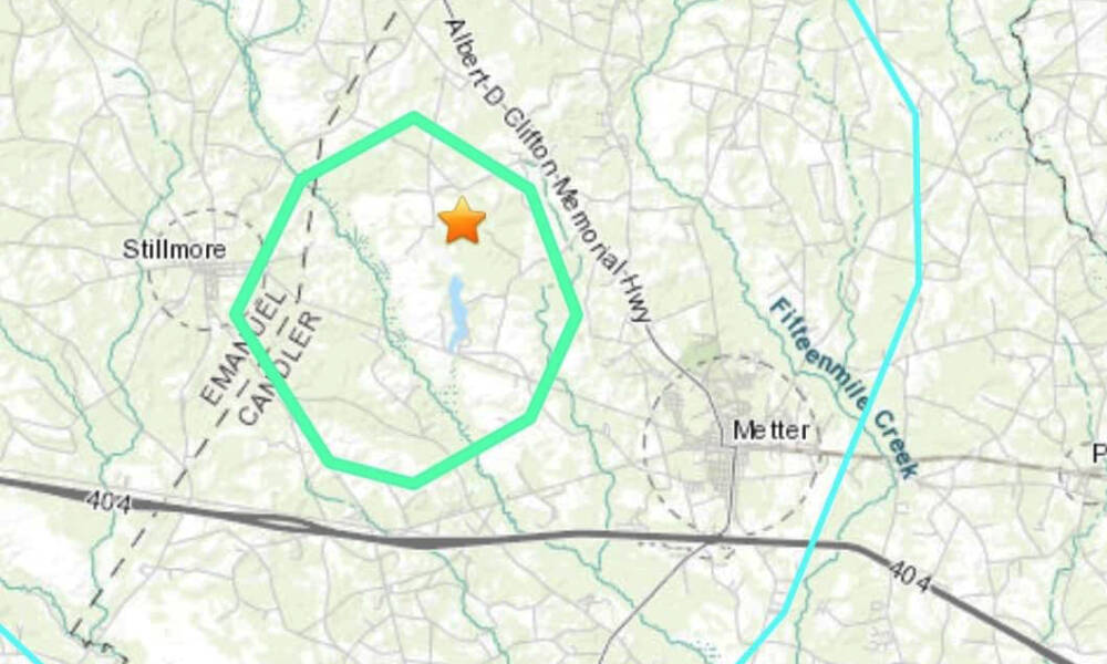 Magnitude 3.9 earthquake near Meter and Stillmore, did you feel it?