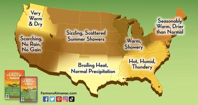 Summer Forecast 2022 From Farmers Almanac Sizzling Summer Ahead Allongeorgia 