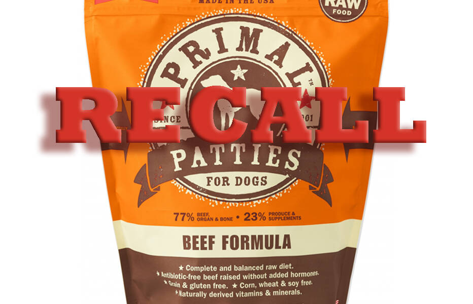 Primal Pet Foods Recalls Lot of Raw Frozen Primal Patties for Dogs