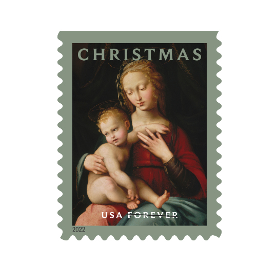 virgin-and-child stamp usps