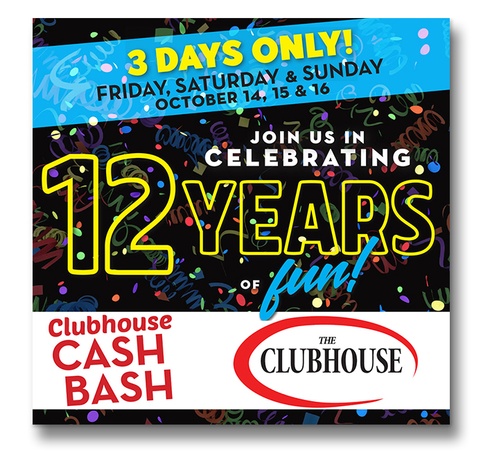 clubhouse cash bash 12 bday oct 2022