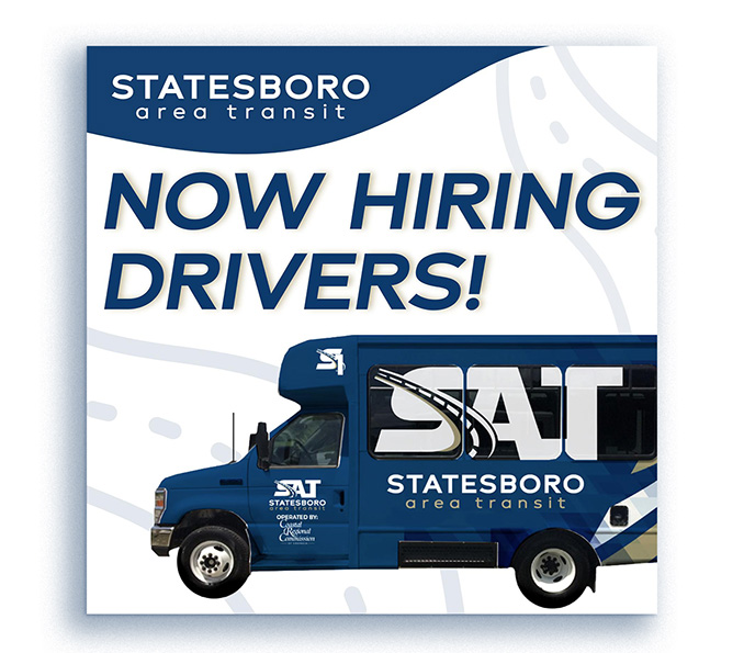 statesboro area transit hiring