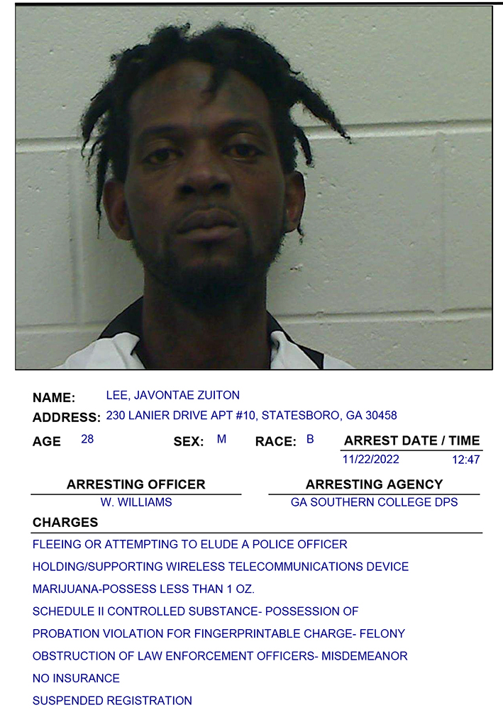 javontae lee gsu pd charges