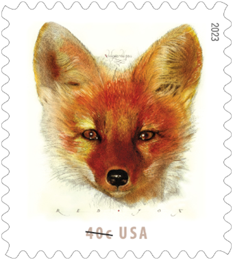 red-fox stamp usps