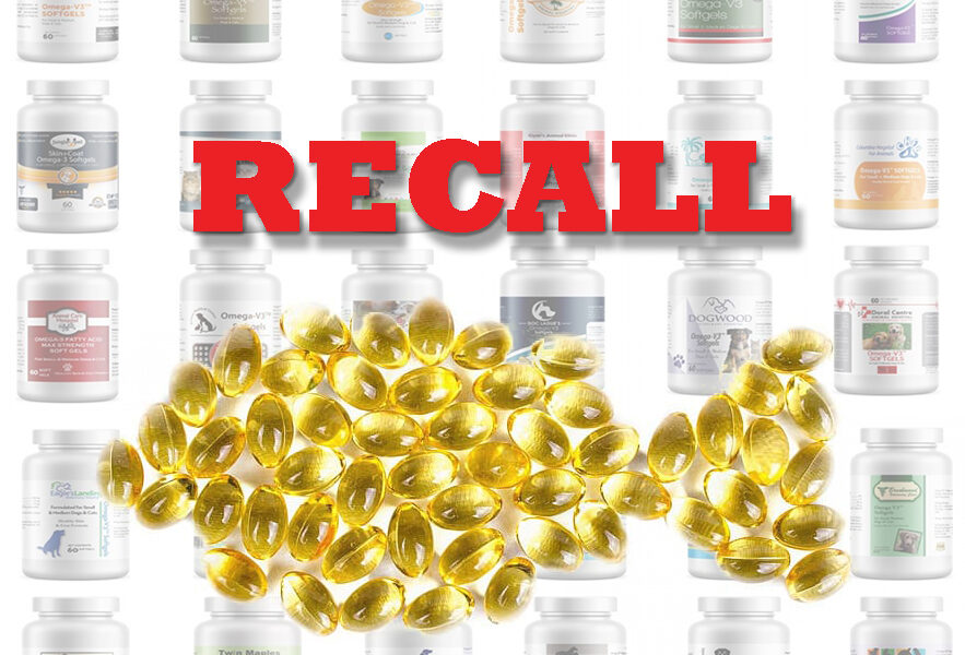 RECALL Omega 3 Supplements for Cats and Dogs Possible Elevated