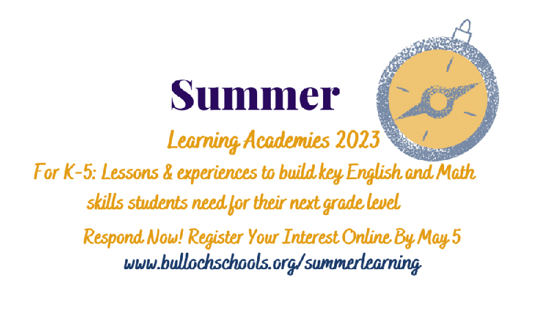 bulloch schools summer learning2023